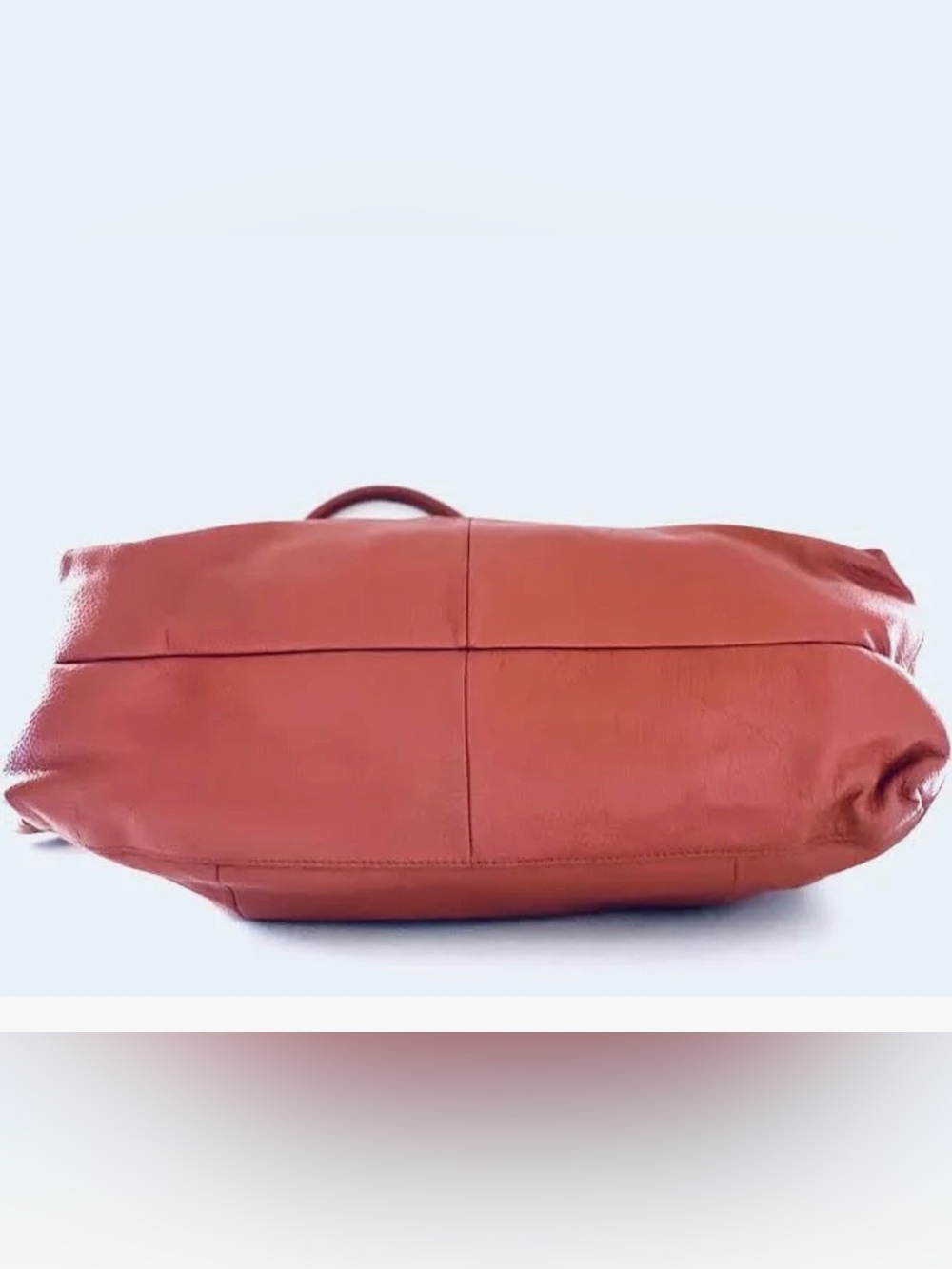 Women's Leather Shoulder Bag in Cognac Brown - Picture 2 of 5